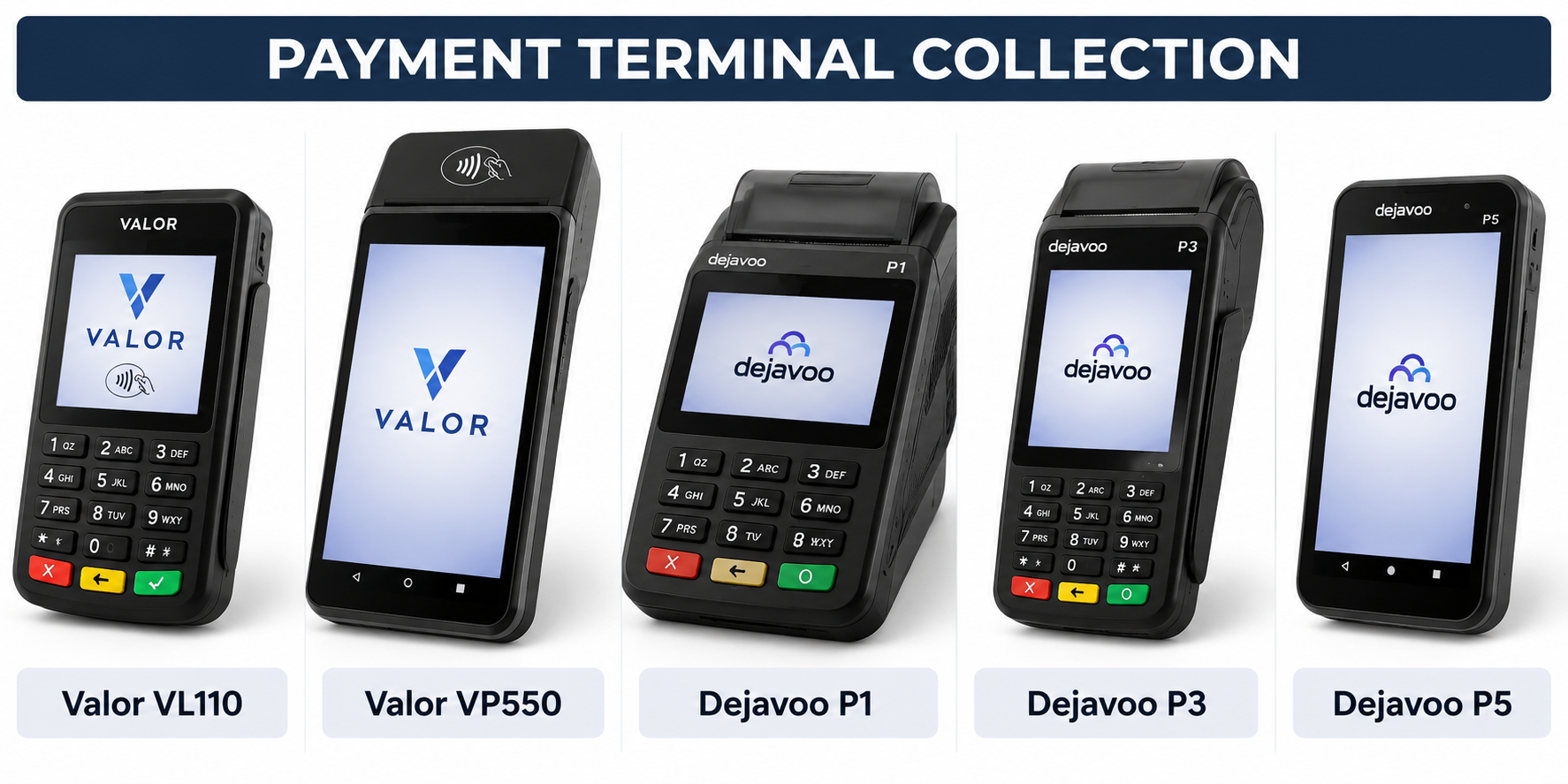 Valor PayTech & Dejavoo P-Series Terminals